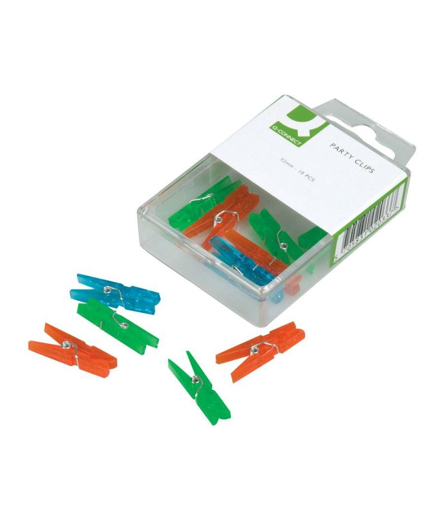 Pinza fantasía q-connect -32 mm -caja de 10 unidades -colores surtidos - Imagen 1