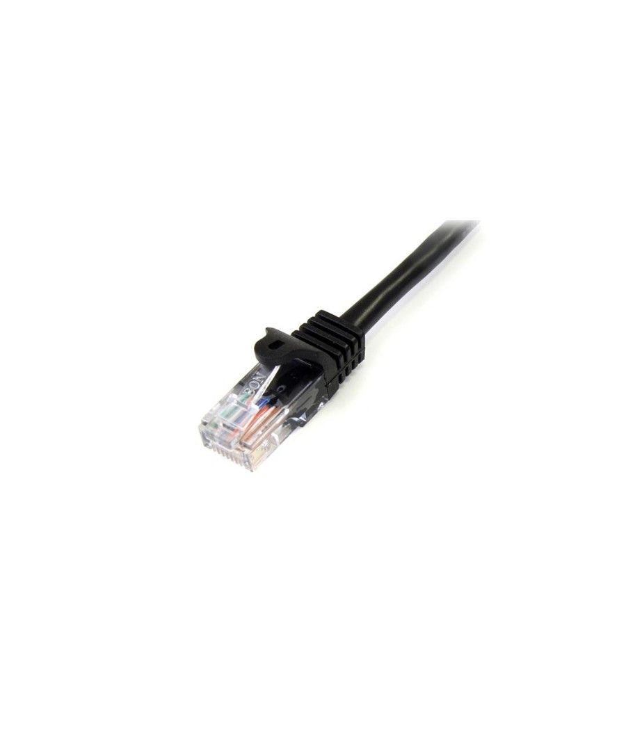 StarTech.com Cable de 2m Negro de Red Fast Ethernet Cat5e RJ45 sin Enganche - Cable Patch Snagless - Imagen 2