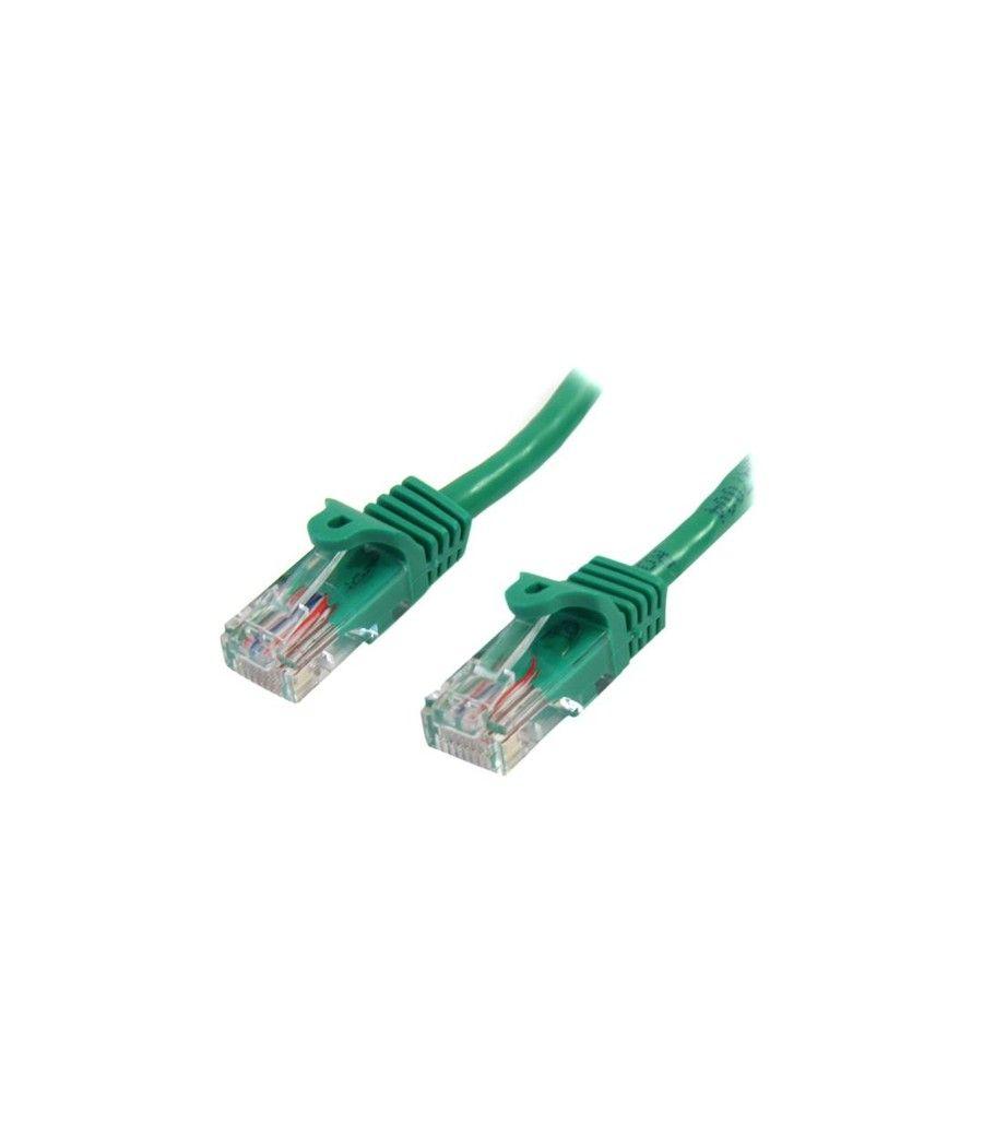 StarTech.com Cable de 2m Verde de Red Fast Ethernet Cat5e RJ45 sin Enganche - Cable Patch Snagless - Imagen 1