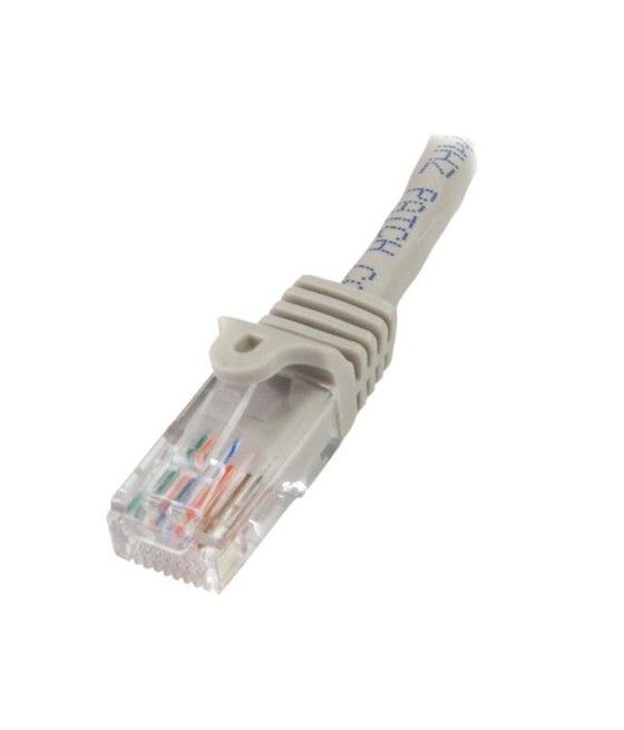 StarTech.com Cable de 2m Gris de Red Fast Ethernet Cat5e RJ45 sin Enganche - Cable Patch Snagless