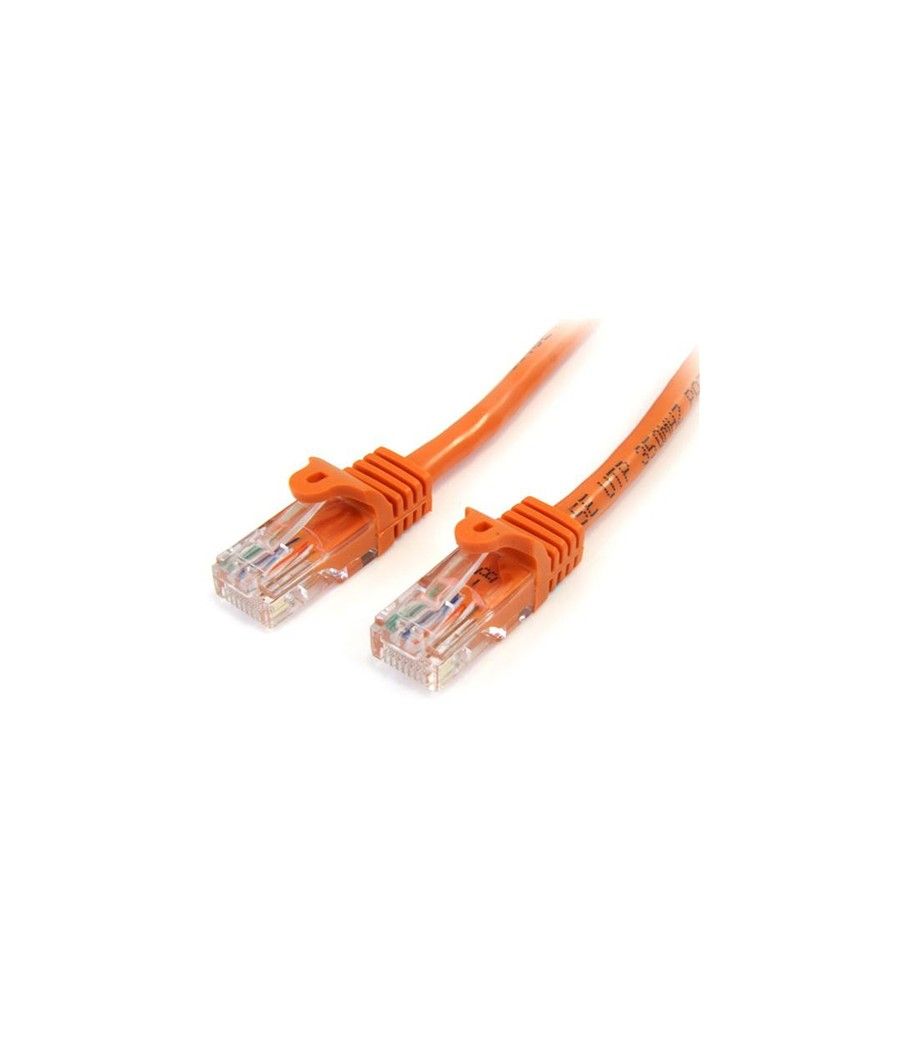 StarTech.com Cable de 2m Naranja de Red Fast Ethernet Cat5e RJ45 sin Enganche - Cable Patch Snagless - Imagen 1