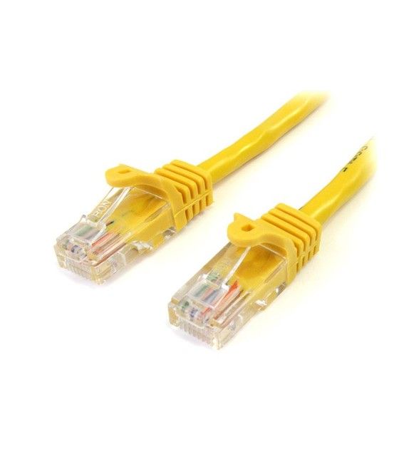 StarTech.com Cable de 2m Amarillo de Red Fast Ethernet Cat5e RJ45 sin Enganche - Cable Patch Snagless - Imagen 1