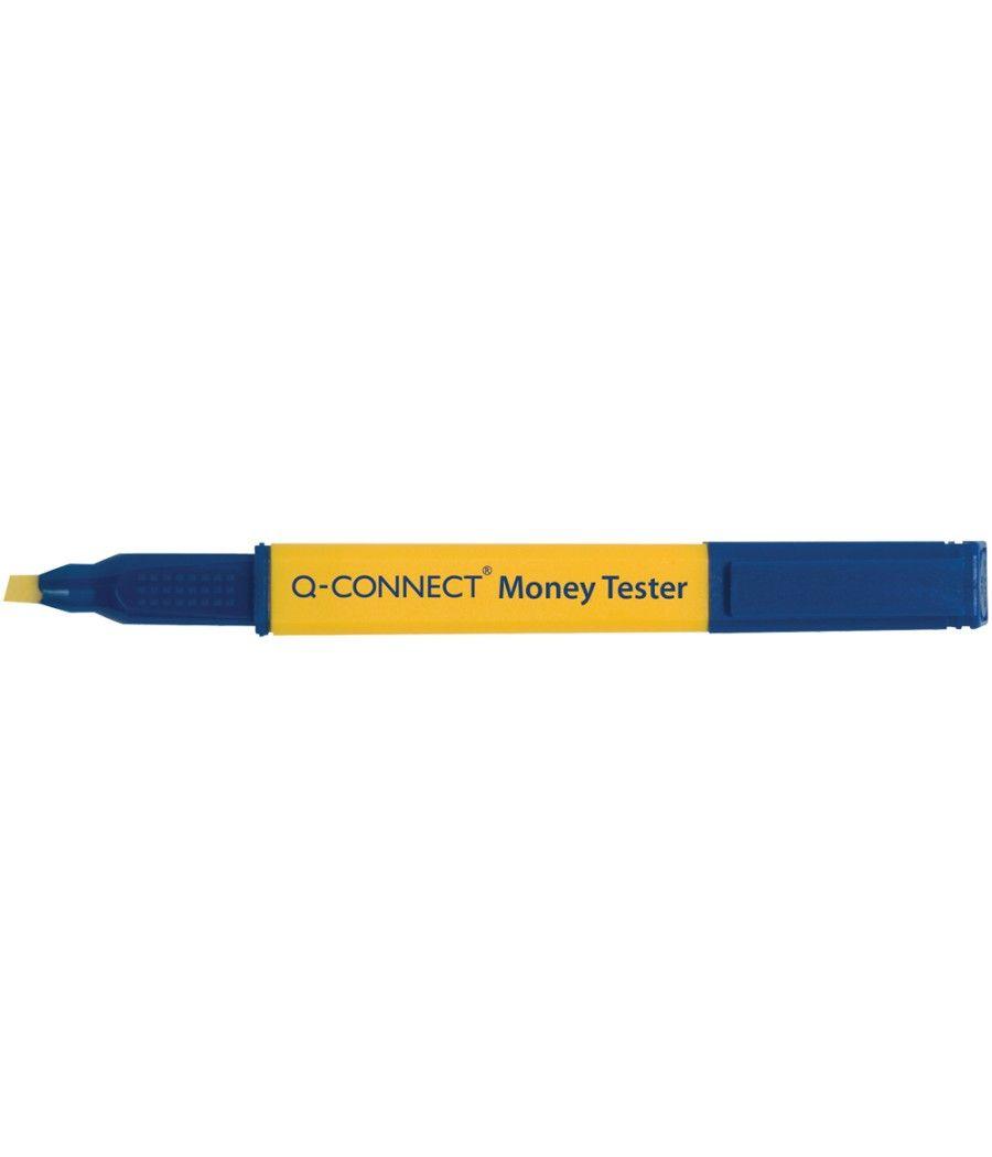 Rotulador q-connect money tester detector de billetes falsos - Imagen 1