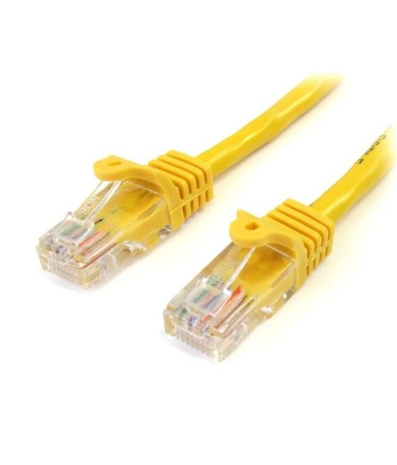 StarTech.com Cable de 2m Amarillo de Red Fast Ethernet Cat5e RJ45 sin Enganche - Cable Patch Snagless