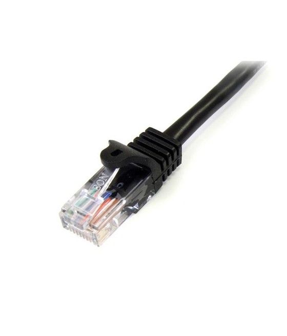 StarTech.com Cable de 3m Negro de Red Fast Ethernet Cat5e RJ45 sin Enganche - Cable Patch Snagless
