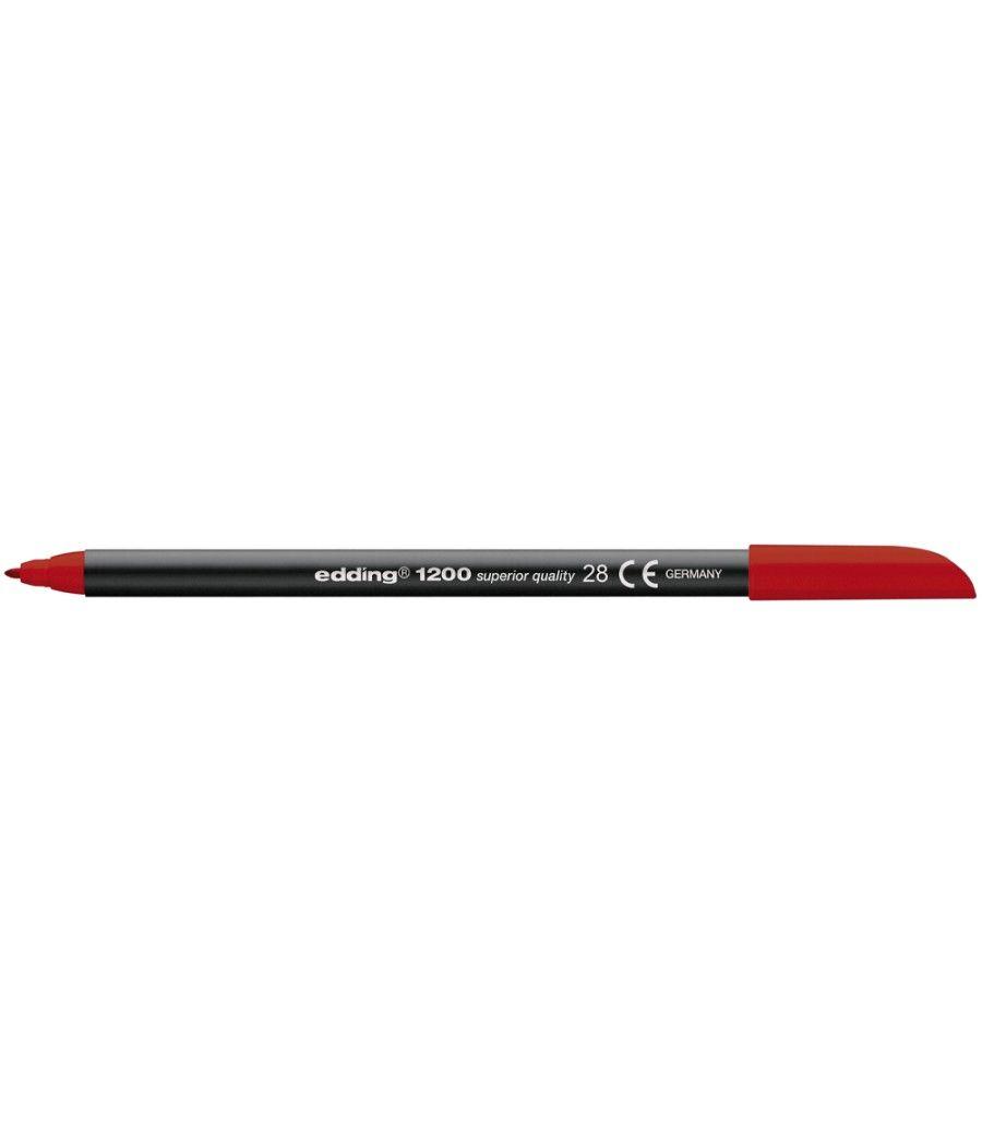 Rotulador edding punta fibra 1200 rojo ingles n.28 -punta redonda 0.5 mm - Imagen 1