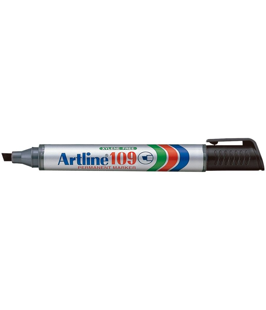 Rotulador artline marcador permanente 109 negro -punta biselada - Imagen 1