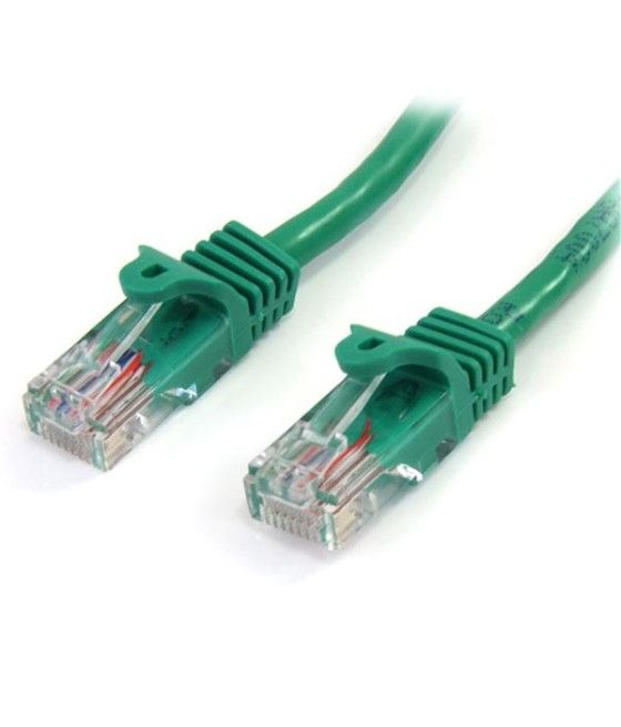 StarTech.com Cable de 3m Verde de Red Fast Ethernet Cat5e RJ45 sin Enganche - Cable Patch Snagless