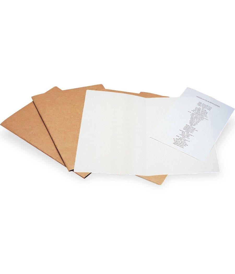 Subcarpeta liderpapel din a4 kraft interior blanco 240g/m2 - Imagen 1