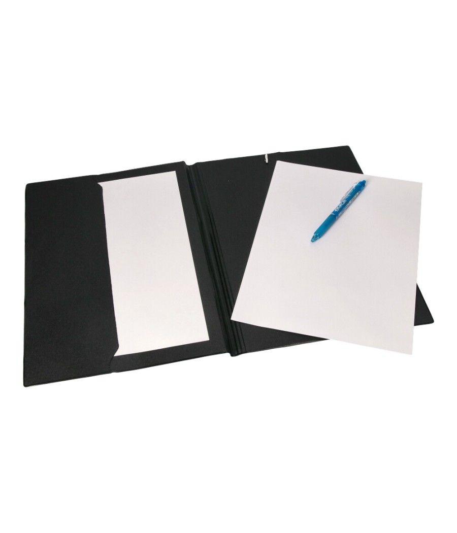 Carpeta liderpapel gomas folio sencilla pvc azul - Imagen 1