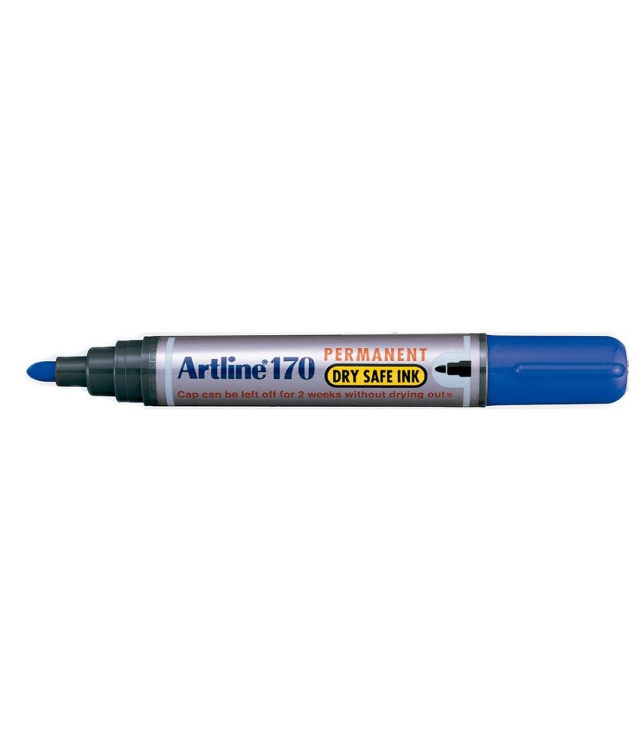 Rotulador artline marcador permanente 170 azul -punta redonda 2mm -antisecado - Imagen 1