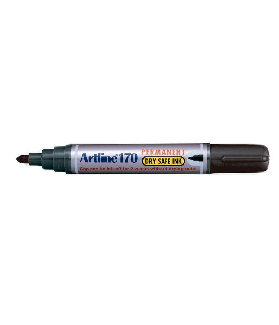 Rotulador artline marcador permanente 170 negro -punta redonda 2 mm -antisecado - Imagen 1