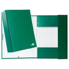 Carpeta proyectos liderpapel folio lomo 90mm cartón forradoverde - Imagen 1