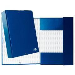 Carpeta proyectos liderpapel folio lomo 70mm cartón forradoazul - Imagen 1