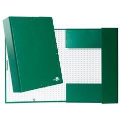 Carpeta proyectos liderpapel folio lomo 70mm cartón forradoverde - Imagen 1