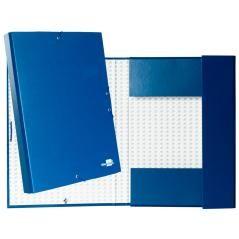 Carpeta proyectos liderpapel folio lomo 30mm cartón forradoazul - Imagen 1