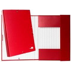 Carpeta proyectos liderpapel folio lomo 30mm cartón forrado roja - Imagen 1