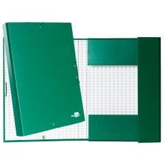 Carpeta proyectos liderpapel folio lomo 30mm cartón forrado verde - Imagen 1