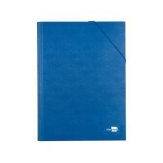 Carpeta clasificadora liderpapel 12 departamentos folio prolongado cartón forrado azul - Imagen 1