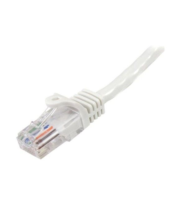 StarTech.com Cable de Red de 0,5m Blanco Cat5e Ethernet RJ45 sin Enganches - Imagen 2
