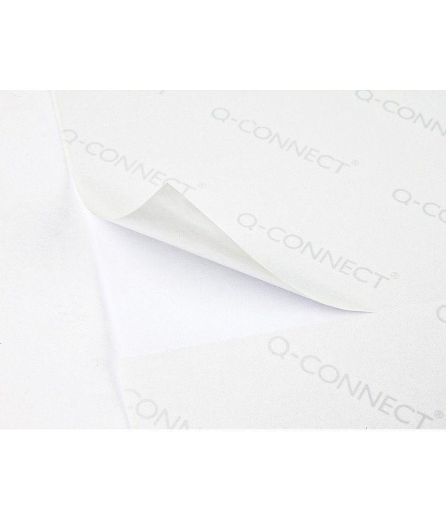 Etiqueta adhesiva q-connect kf10664 tamaño 210x297 mm fotocopiadora láser ink-jet caja con 100 hojas din a4 - Imagen 1