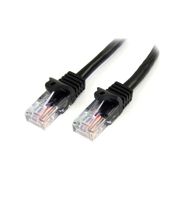 StarTech.com 45PAT5MBK cable de red Negro 5 m Cat5e U/UTP (UTP) - Imagen 1