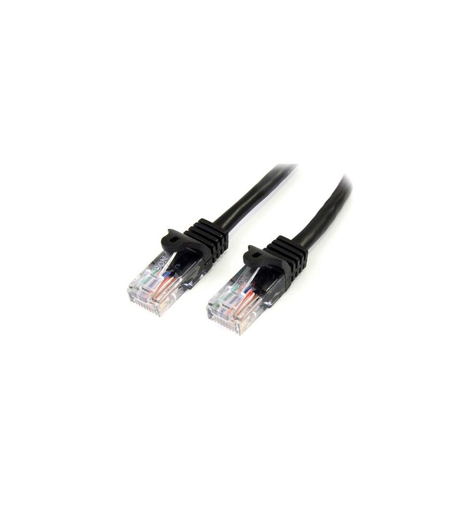 StarTech.com 45PAT5MBK cable de red Negro 5 m Cat5e U/UTP (UTP) - Imagen 1