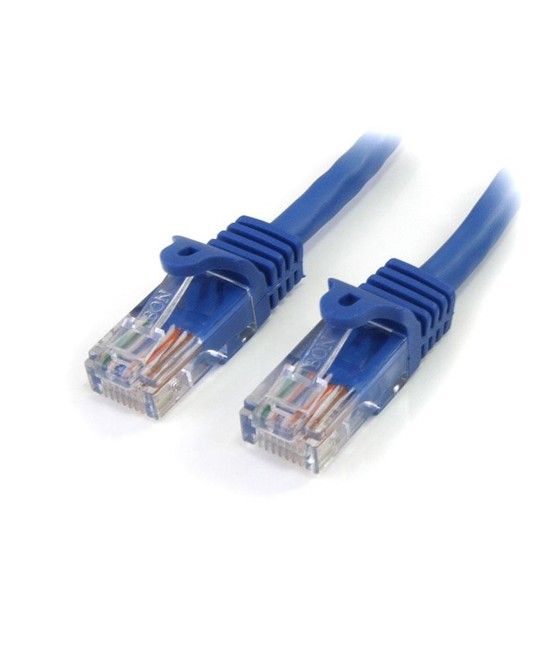 StarTech.com 45PAT5MBL cable de red Azul 5 m Cat5e U/UTP (UTP) - Imagen 1