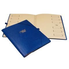 Carpeta clasificador cartón compacto saro folio azul -12 departamentos - Imagen 1