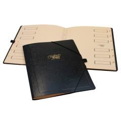 Carpeta clasificador cartón compacto saro folio negra -12 departamentos - Imagen 1