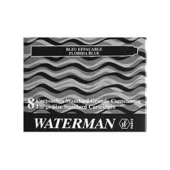 Tinta estilográfica waterman negra caja de 8 cartuchos standard largos - Imagen 1