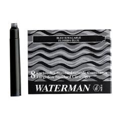 Tinta estilográfica waterman serenity blue caja de 8 cartuchos standard largos - Imagen 1