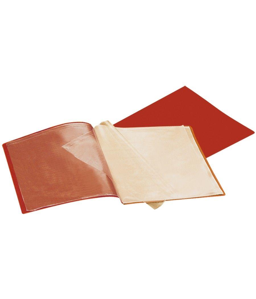 Carpeta liderpapel escaparate 37930 40 fundas polipropileno din a4 roja - Imagen 1