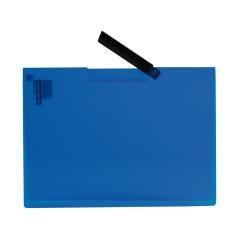 Carpeta liderpapel dossier pinza lateral 35482 polipropileno din a4 azul 30 hojas pinza giratoria - Imagen 1