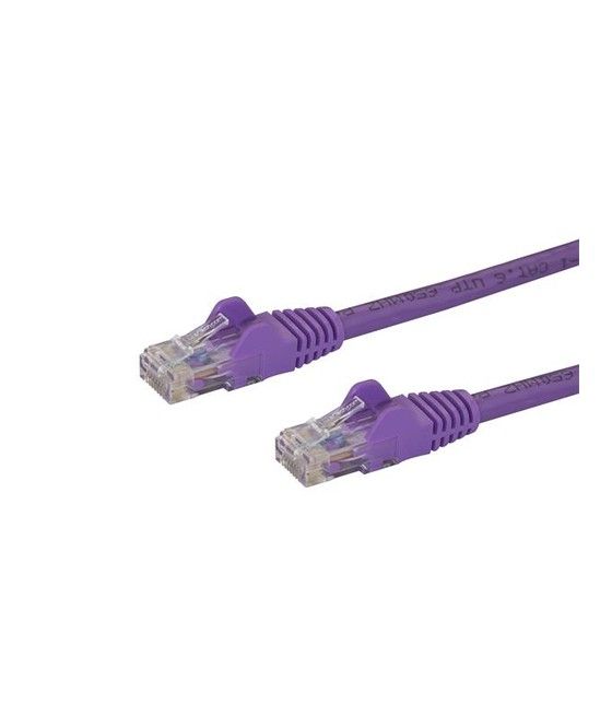 StarTech.com Cable de Red de 7m Púrpura Cat5e Ethernet RJ45 sin Enganches - Imagen 1