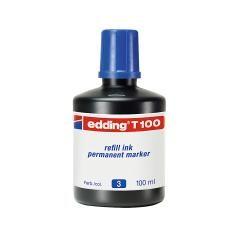 Tinta rotulador edding t-100 azul frasco de 100 ml - Imagen 1