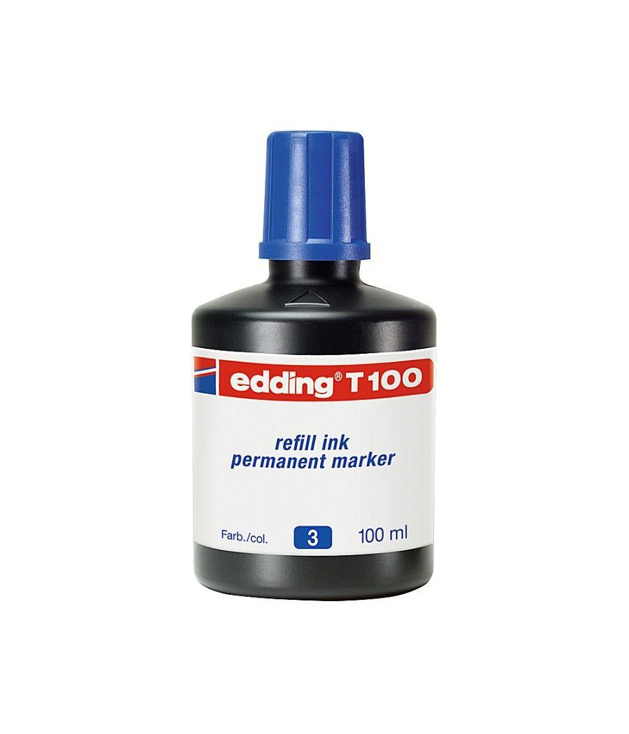 Tinta rotulador edding t-100 azul frasco de 100 ml - Imagen 1