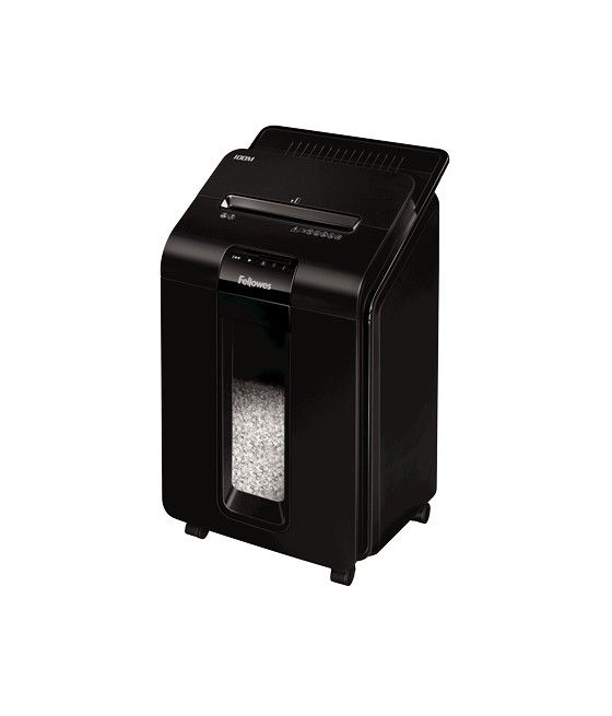 Fellowes AutoMax 100M triturador de papel Corte en partículas 22 cm Negro - Imagen 1