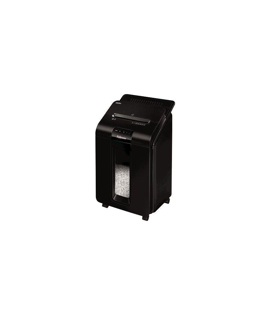 Fellowes AutoMax 100M triturador de papel Corte en partículas 22 cm Negro - Imagen 1