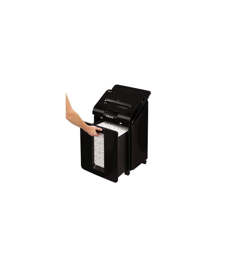 Fellowes AutoMax 100M triturador de papel Corte en partículas 22 cm Negro - Imagen 2