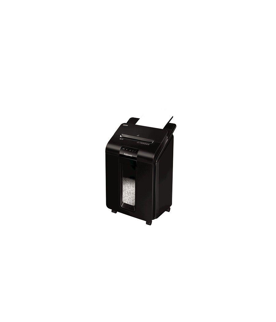 Fellowes AutoMax 100M triturador de papel Corte en partículas 22 cm Negro - Imagen 4