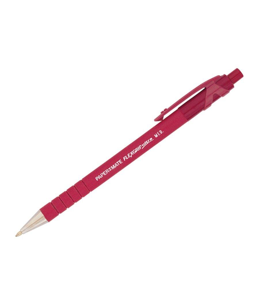 Bolígrafo flexgrip retráctil rojo - Imagen 1