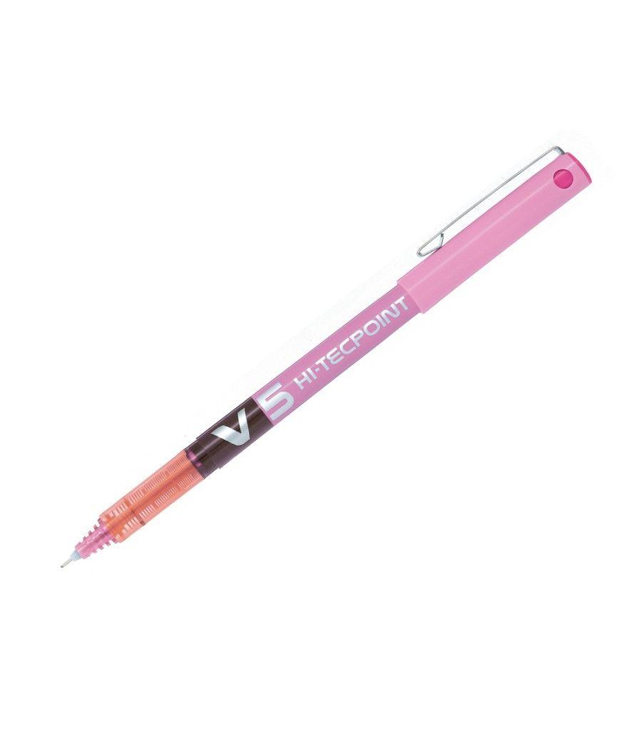 Rotulador pilot punta aguja v-5 rosa 0.5 mm - Imagen 1