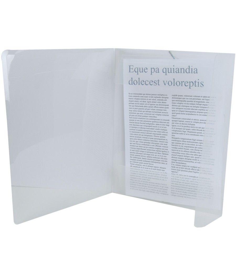 Carpeta liderpapel gomas solapas 34964 polipropileno din a4 transparente translucido - Imagen 1