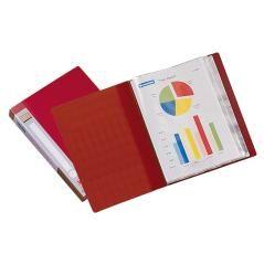 Carpeta liderpapel personaliza 31740 60 fundas polipropileno din a4 roja lomo personalizable - Imagen 1