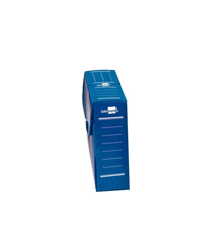 Caja archivo definitivo plástico liderpapel azul 360x260x100 mm - Imagen 1