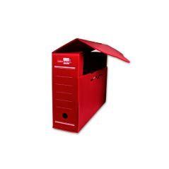 Caja archivo definitivo plástico liderpapel rojo 360x260x100 mm - Imagen 1