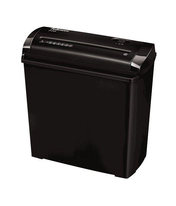 Fellowes P-25S triturador de papel Corte en tiras 22 cm Negro, Gris - Imagen 1