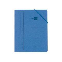 Carpeta liderpapel gomas cuarto sencilla cartón pintado azul - Imagen 1