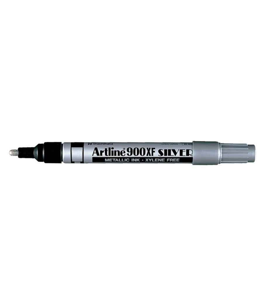 Rotulador artline marcador permanente tinta metálica ek-900 plata -punta redonda 2.3 mm - Imagen 1